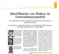 Identifikation von Risiken im Unternehmensumfeld